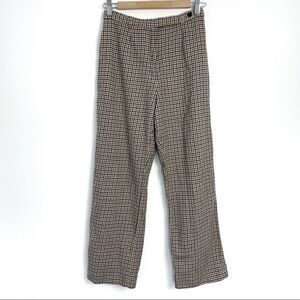 Vintage Aquascutum High Waisted Wool Check Plaid Ankle Pant
